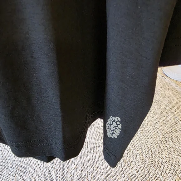 FP Movement by Free People Black Crop Top with Multicolor Design - Picture 2 of 5